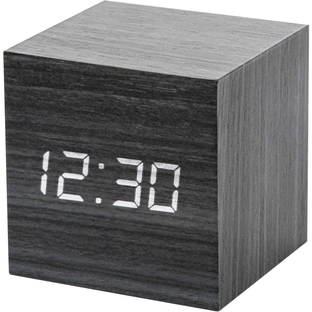 Lowell JD-9537 Sveglia Digitale LED effetto legno nero