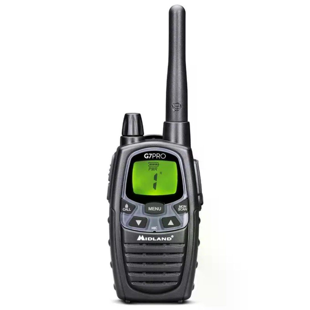 Midland G7 Pro Ricetrasmittente PMR446/LPD 69 Canali Nera
