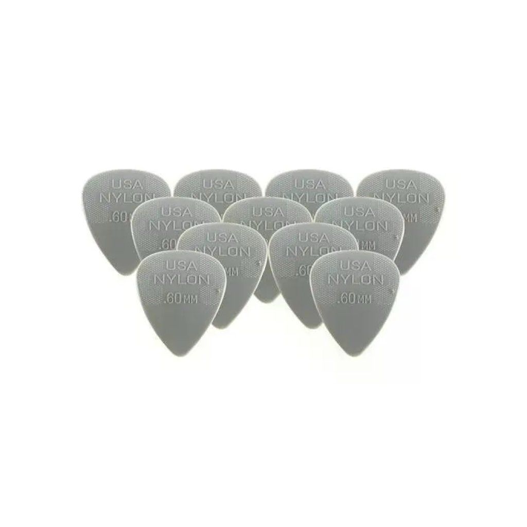 Dunlop Plettri in Nylon da 0,60 mm – Confezione da 12 Dunlop Plettri in Nylon da 0,60 mm – Confezione da 12