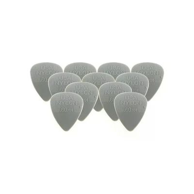 Dunlop Plettri in Nylon da 0,60 mm – Confezione da 12 Dunlop Plettri in Nylon da 0,60 mm – Confezione da 12