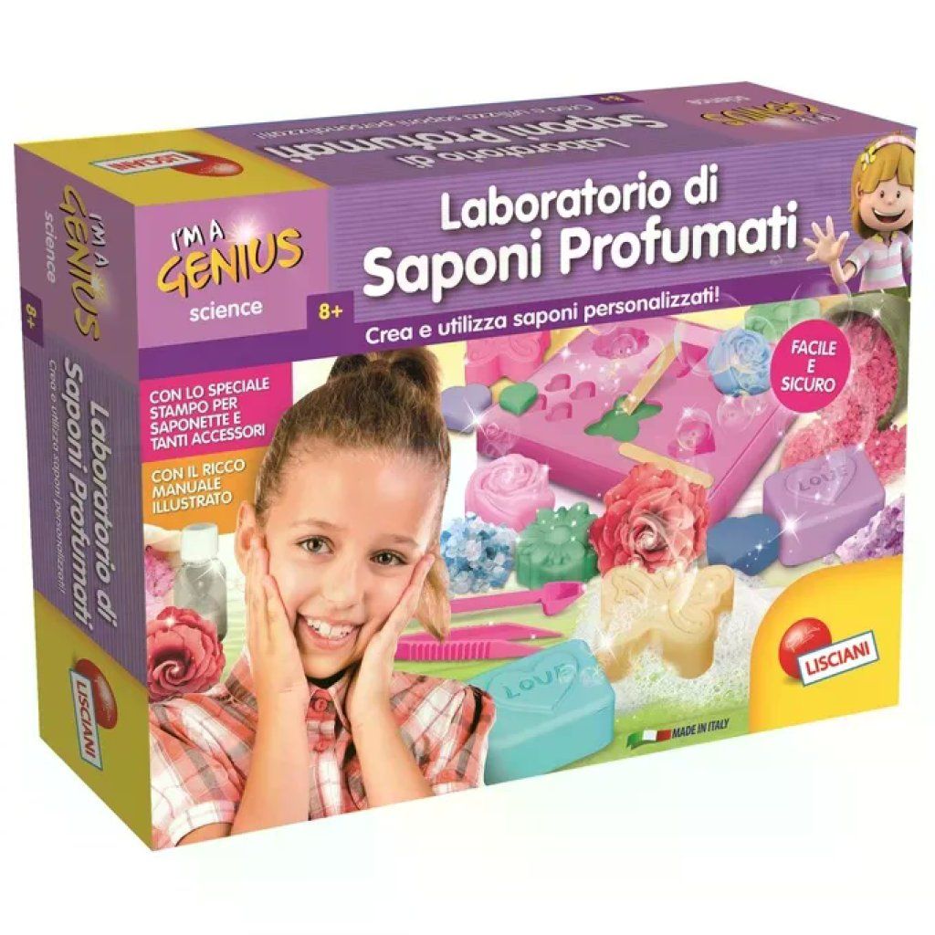 Lisciani I'm a Genius – Laboratorio di Saponi Profumati, kit scientifico 8+