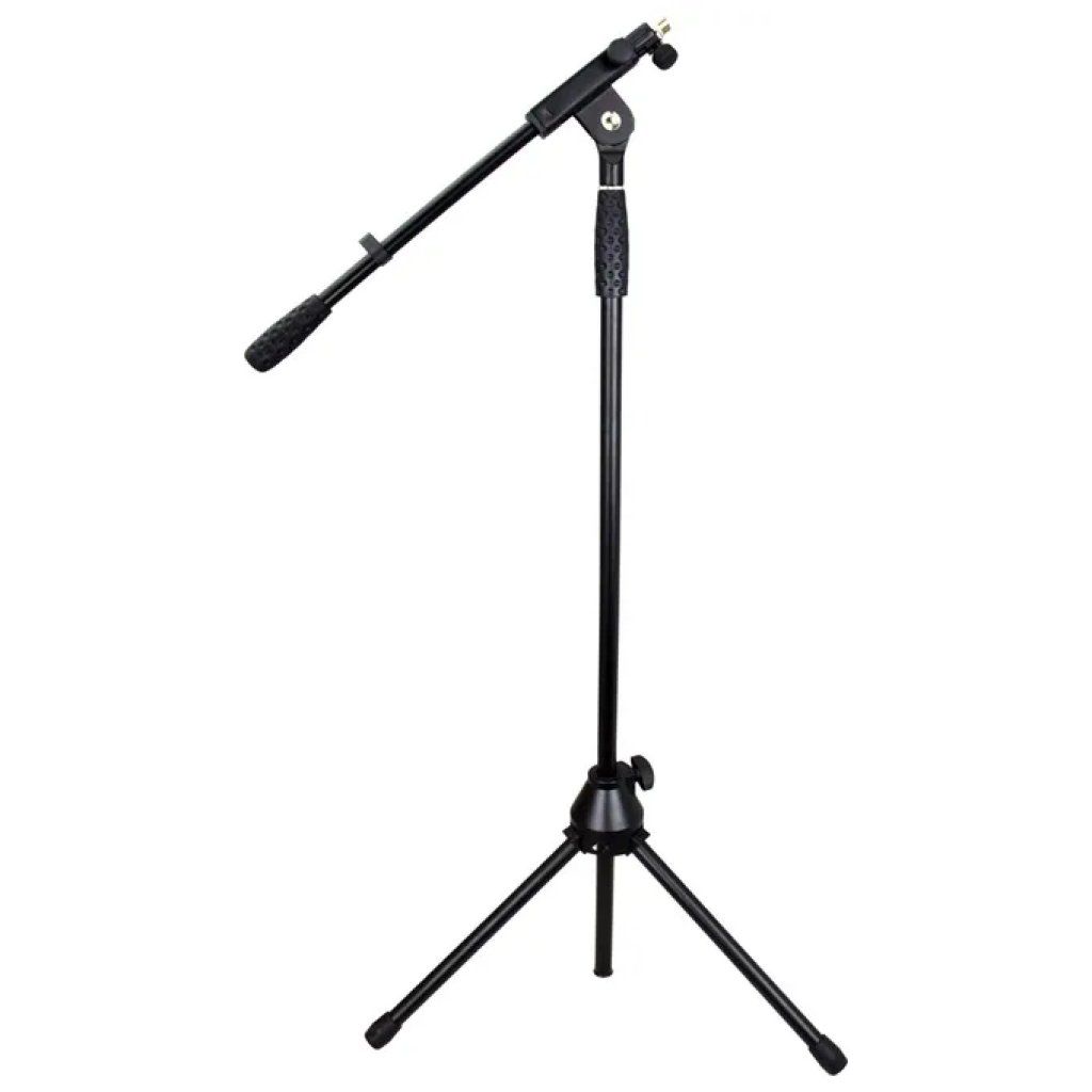 Karma AM 11K Asta Microfonica con Treppiede, Altezza Regolabile 100–176 cm, Braccio Estensibile, Nera