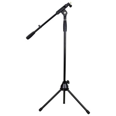 Karma AM 11K Asta Microfonica con Treppiede, Altezza Regolabile 100–176 cm, Braccio Estensibile, Nera