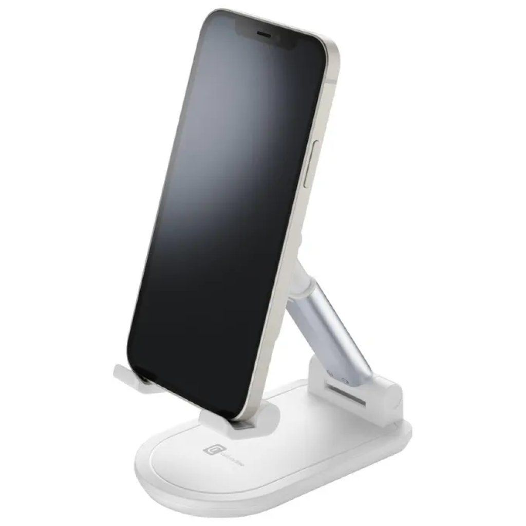Cellularline TABLESTANDW Supporto da Tavolo Pieghevole per Smartphone e Tablet - Bianco Cellularline TABLESTANDW Supporto da Tavolo Pieghevole per Smartphone e Tablet - Bianco