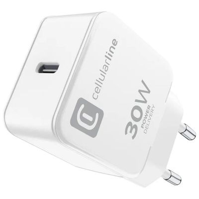 Cellularline The One Caricabatterie USB-C Power Delivery 30W Bianco Cellularline The One Caricabatterie USB-C Power Delivery 30W Bianco
