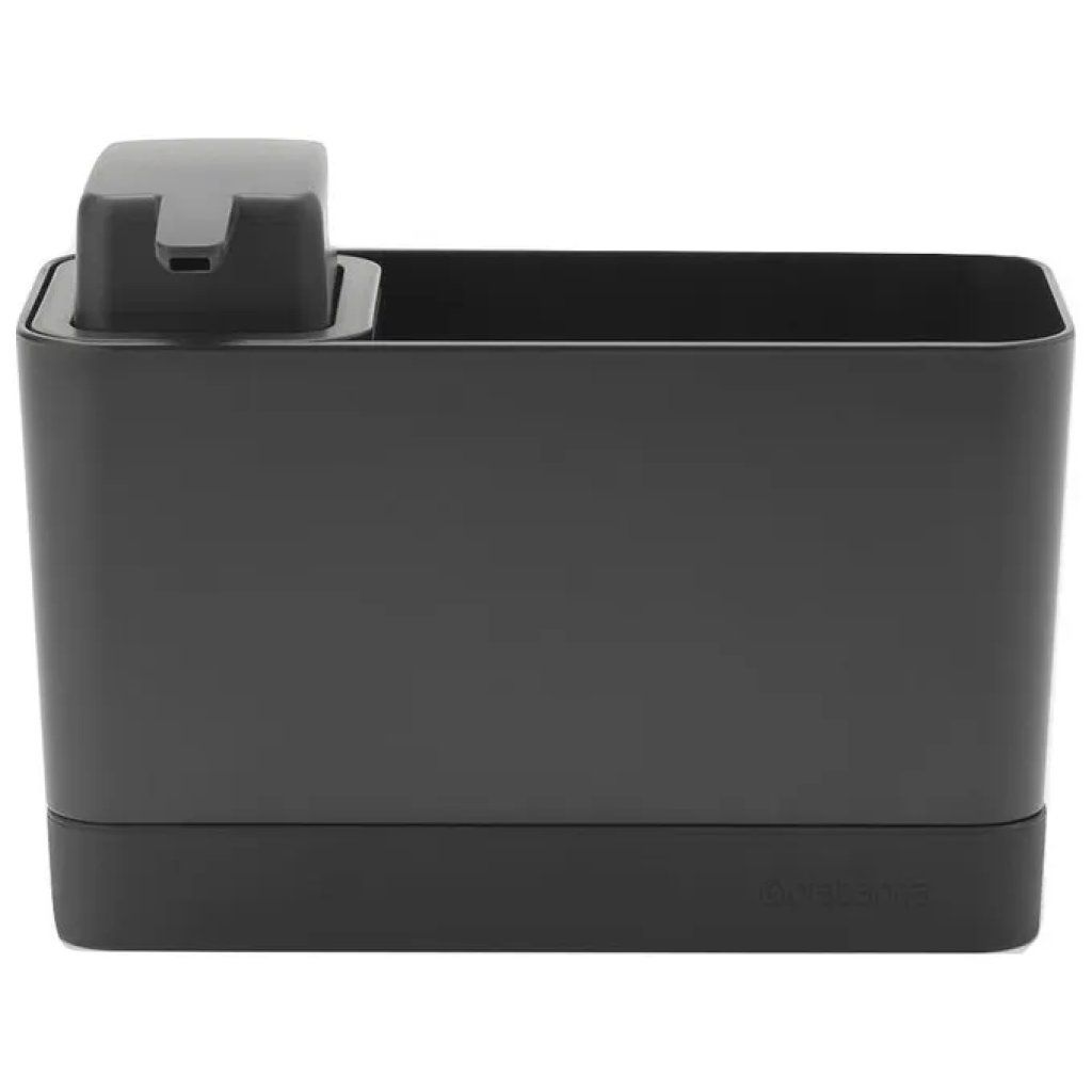 Brabantia 302602 Organizer per lavello con dispenser sapone 200 ml, grigio scuro Brabantia 302602 Organizer per lavello con dispenser sapone 200 ml, grigio scuro