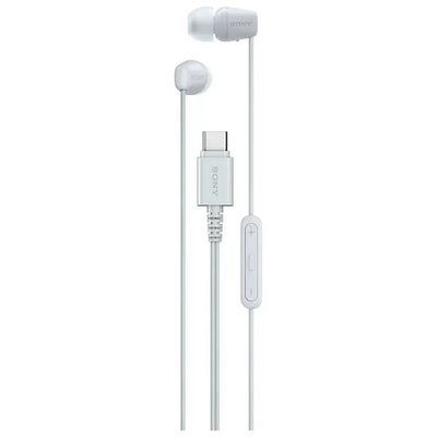 Sony IER-EX15C Auricolari In-Ear USB-C Bianchi