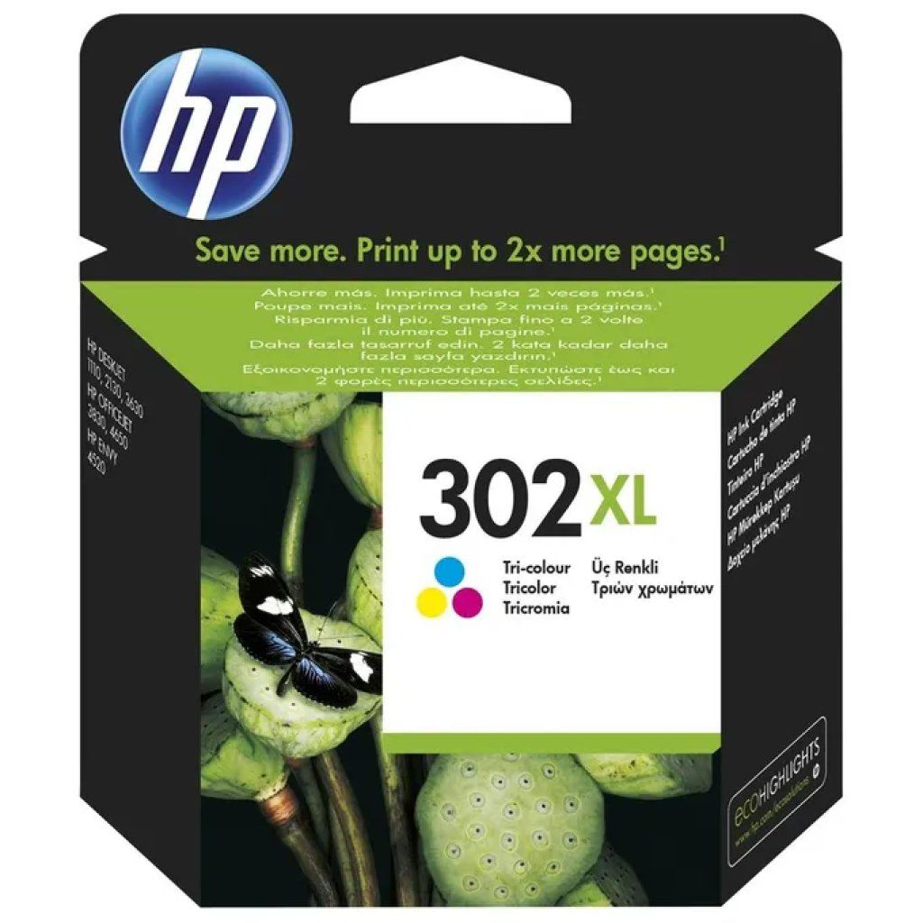 HP Cartuccia originale HP 302XL Tricromia ad alta capacità