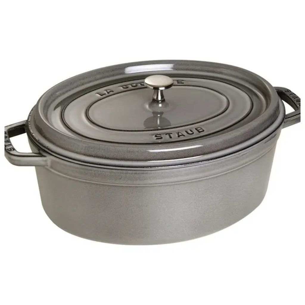 ZWILLING STAUB La Cocotte ovale in ghisa smaltata 31 cm, 5,5 L – Grigio Grafite