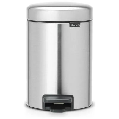 Brabantia NewIcon Pattumiera a Pedale 3 L in Acciaio Satinato