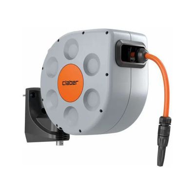 Claber Rotoroll Evolution Avvolgitubo Automatico da Parete 10 m