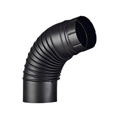 ALA 2000 Gomito aperto smaltato 65° 12 cm nero opaco – ALA 2000 GASTOP