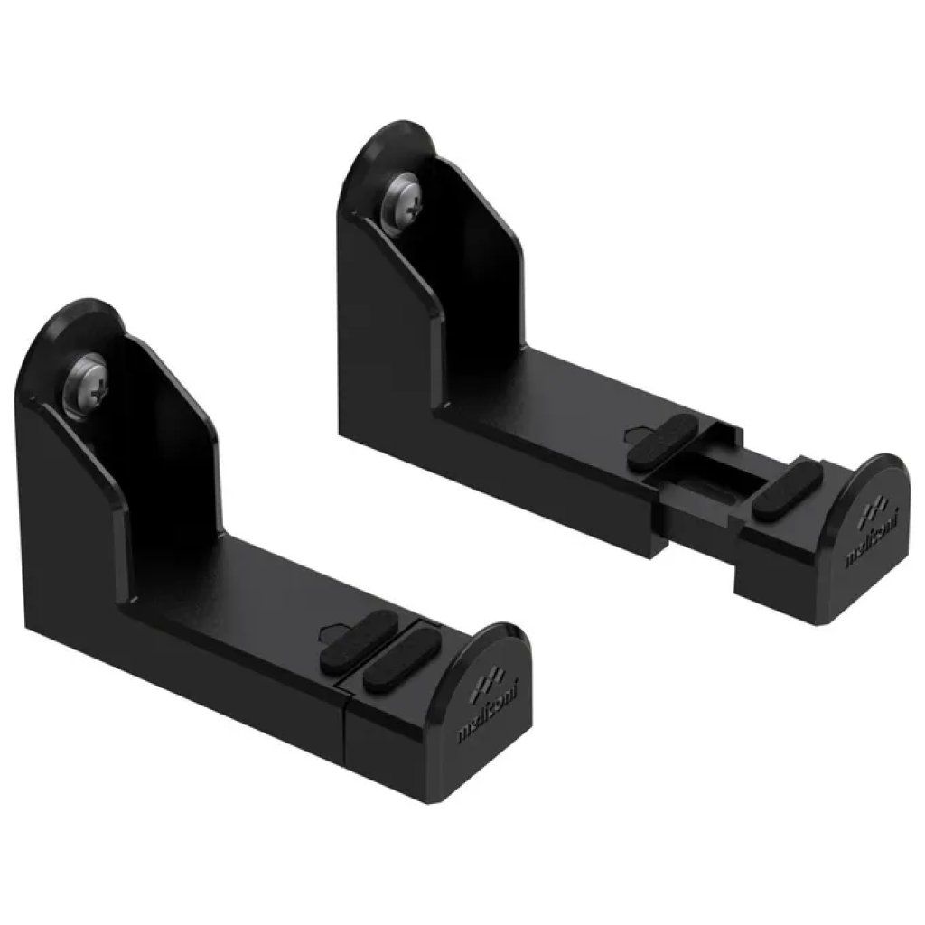 Meliconi Soundbar Wall – Supporto universale da parete per soundbar, fino a 10 kg, nero