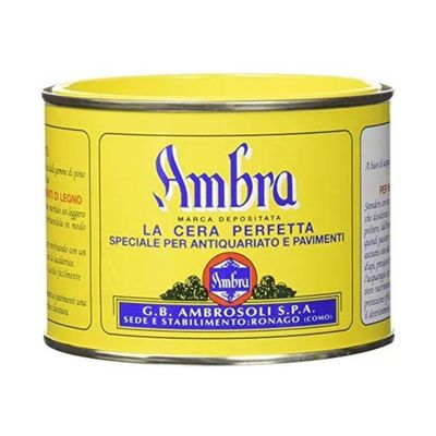Ambrosoli Ambra Cera Solida Marrone per Legno 500 ml