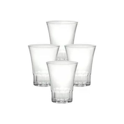Duralex Amalfi – Set 4 bicchieri da liquore in vetro, 70 ml