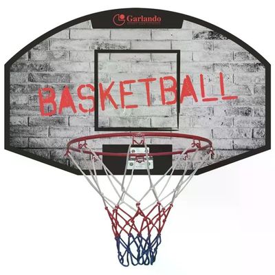 Garlando Portland BA 16 – Tabellone da basket con canestro e rete, grigio, 30 cm Garlando Portland BA 16 – Tabellone da basket con canestro e rete, grigio, 30 cm