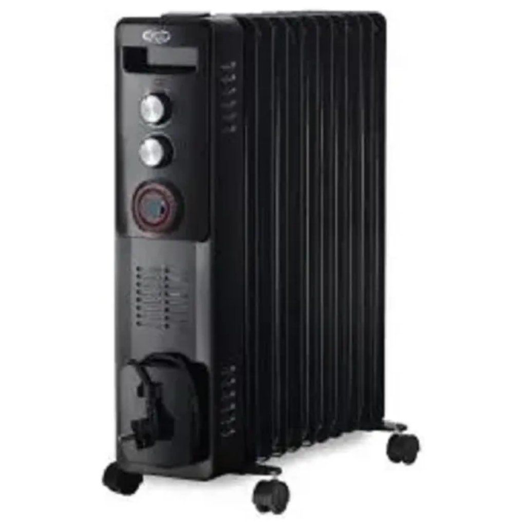 ARGO Warm Black TT11 Radiatore a Olio 2900 W, 11 Elementi, Turbo e Timer