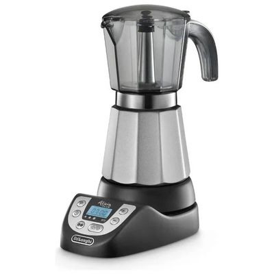 DELONGHI De'Longhi Alicia Plus EMKP63B Moka Elettrica 3-6 Tazze, 450 W, Timer e Funzione Orzo DELONGHI De'Longhi Alicia Plus EMKP63B Moka Elettrica 3-6 Tazze, 450 W, Timer e Funzione Orzo