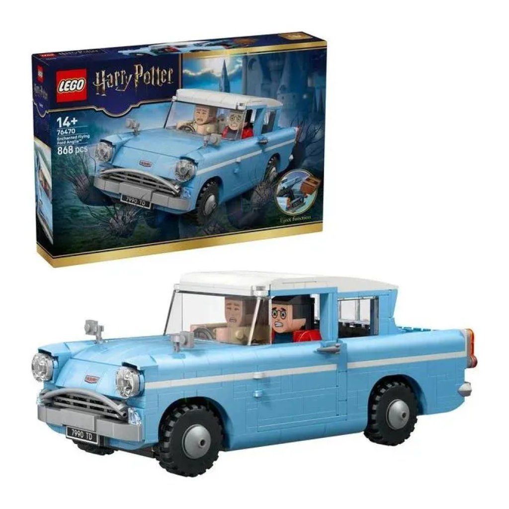 LEGO Harry Potter Ford Anglia Volante Incantata 76470, 868 pezzi