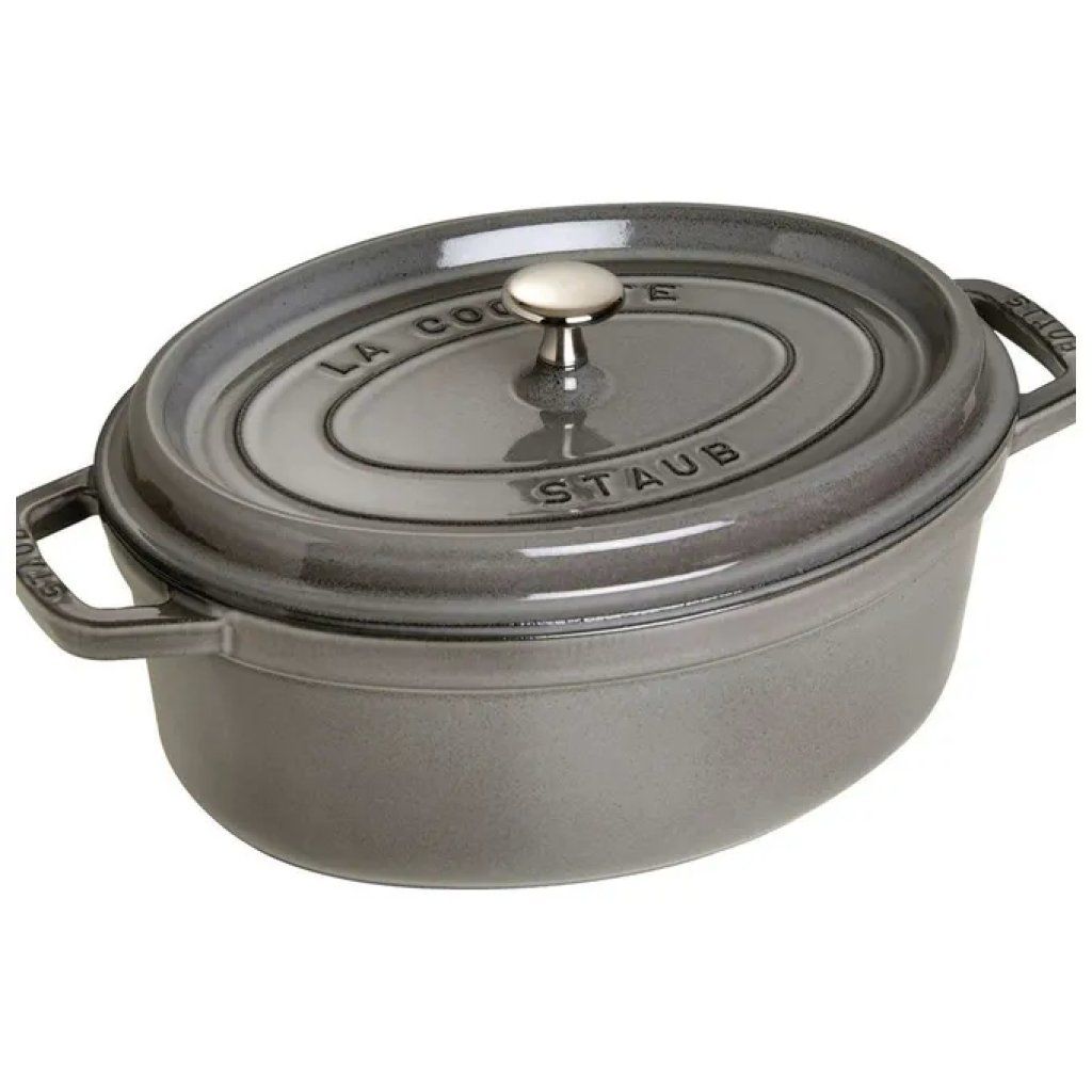 ZWILLING Staub Cocotte Ovale in Ghisa Smaltata 4,2 L – Grigio Grafite
