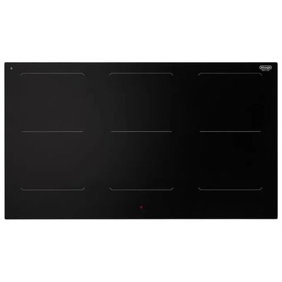 DELONGHI De'Longhi SLI 906 Piano cottura a induzione 90 cm 6 zone 3 Full Bridge Touch Control Vetroceramica