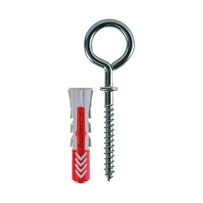 Fischer DuoPower 6 mm con occhiolo chiuso, confezione da 6 Fischer DuoPower 6 mm con occhiolo chiuso, confezione da 6