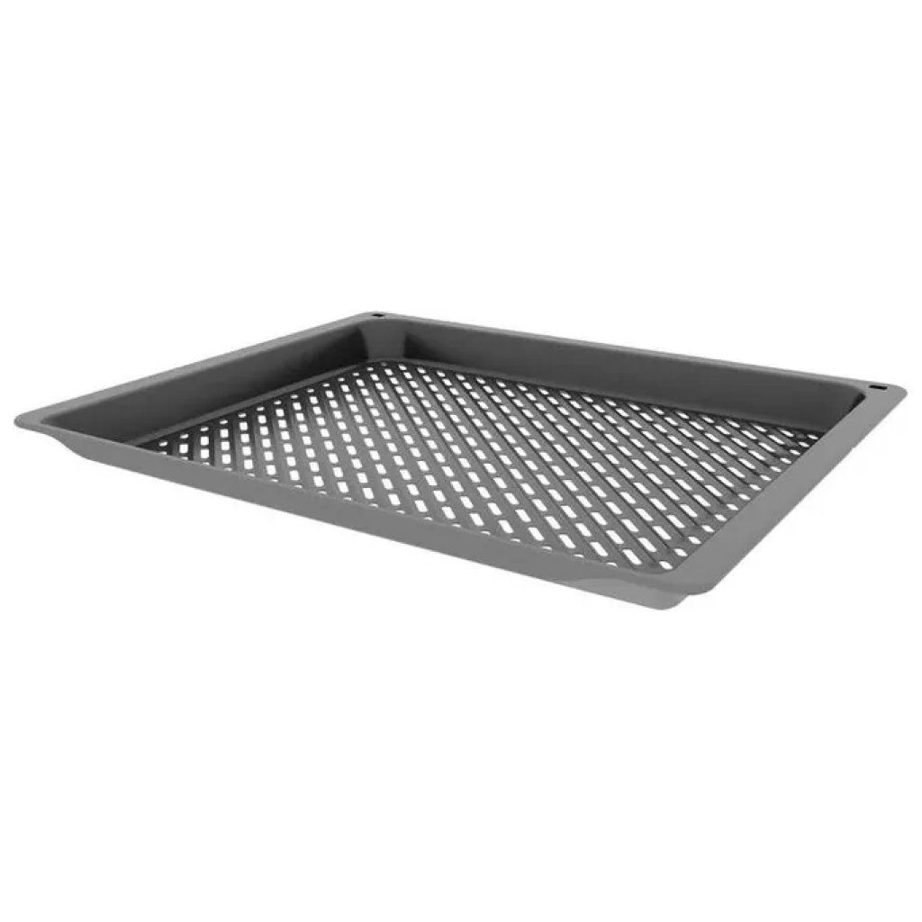 Bosch HEZ629070 Teglia Air Fry e Grill in Acciaio Smaltato, 45,5 × 37,5 × 3,4 cm, Nera