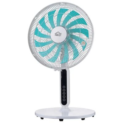 DCG Eltronic VE1634TT Ventilatore a Piantana 55 W, 13 Pale, Telecomando e Timer