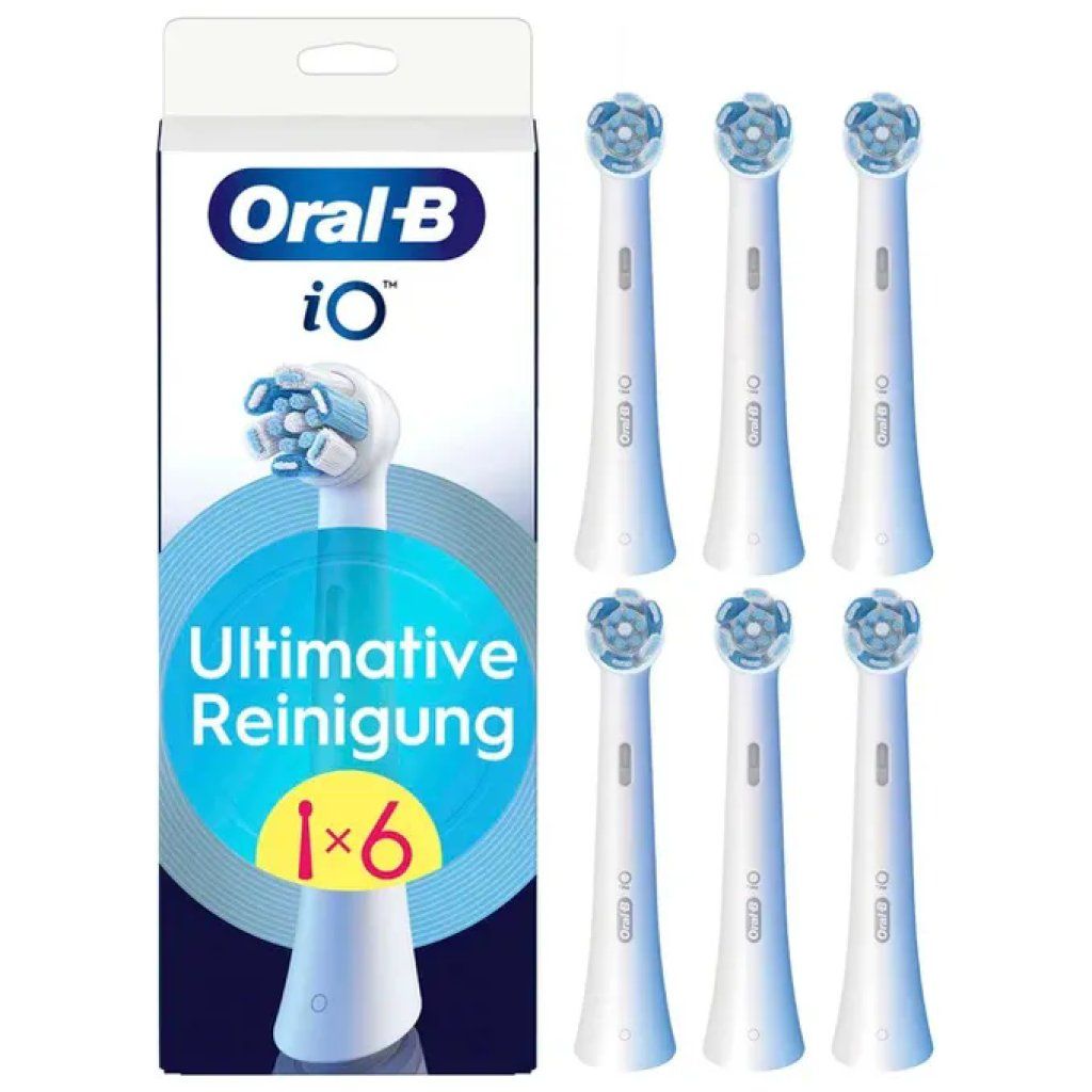 Oral-B iO Ultimate Clean – 6 Testine di Ricambio Bianche Oral-B iO Ultimate Clean – 6 Testine di Ricambio Bianche