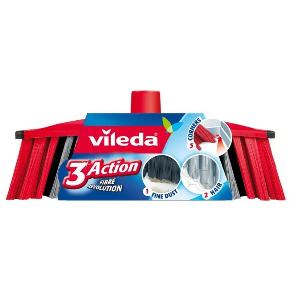 Vileda 3Action – Scopa con setole per ogni tipo di sporco Vileda 3Action – Scopa con setole per ogni tipo di sporco