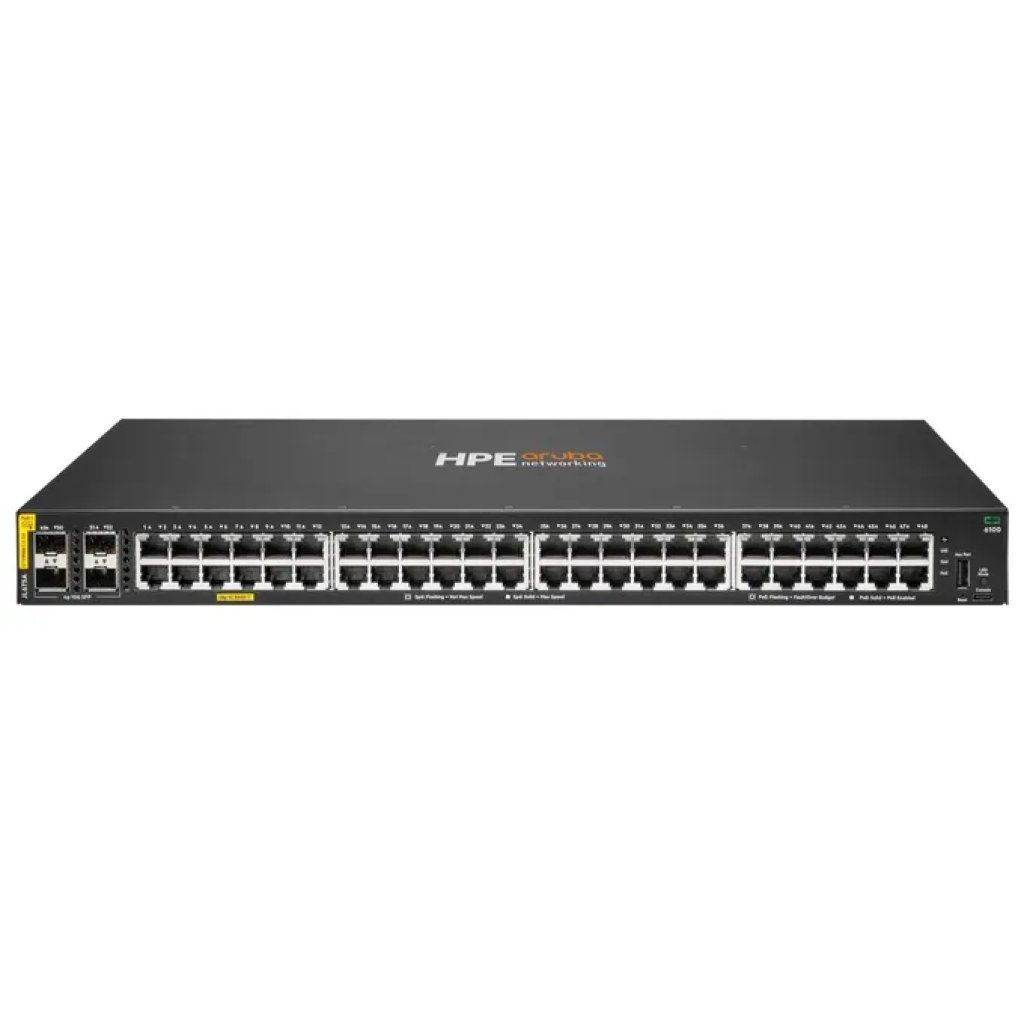HPE Aruba 6100 JL675A Switch gestito PoE+ 48 porte HPE Aruba 6100 JL675A Switch gestito PoE+ 48 porte