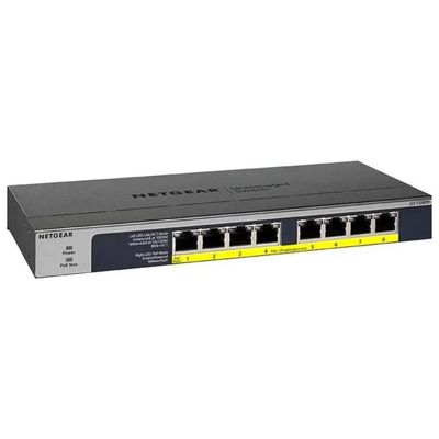 NETGEAR GS108PP Switch Gigabit PoE+ a 8 porte, 123 W NETGEAR GS108PP Switch Gigabit PoE+ a 8 porte, 123 W