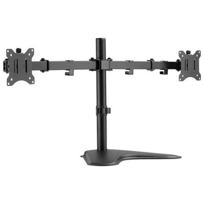 Conceptronic Equip 650123 Supporto da Tavolo per 2 Monitor 17–32 Conceptronic Equip 650123 Supporto da Tavolo per 2 Monitor 17–32" con Molla a Gas, Nero