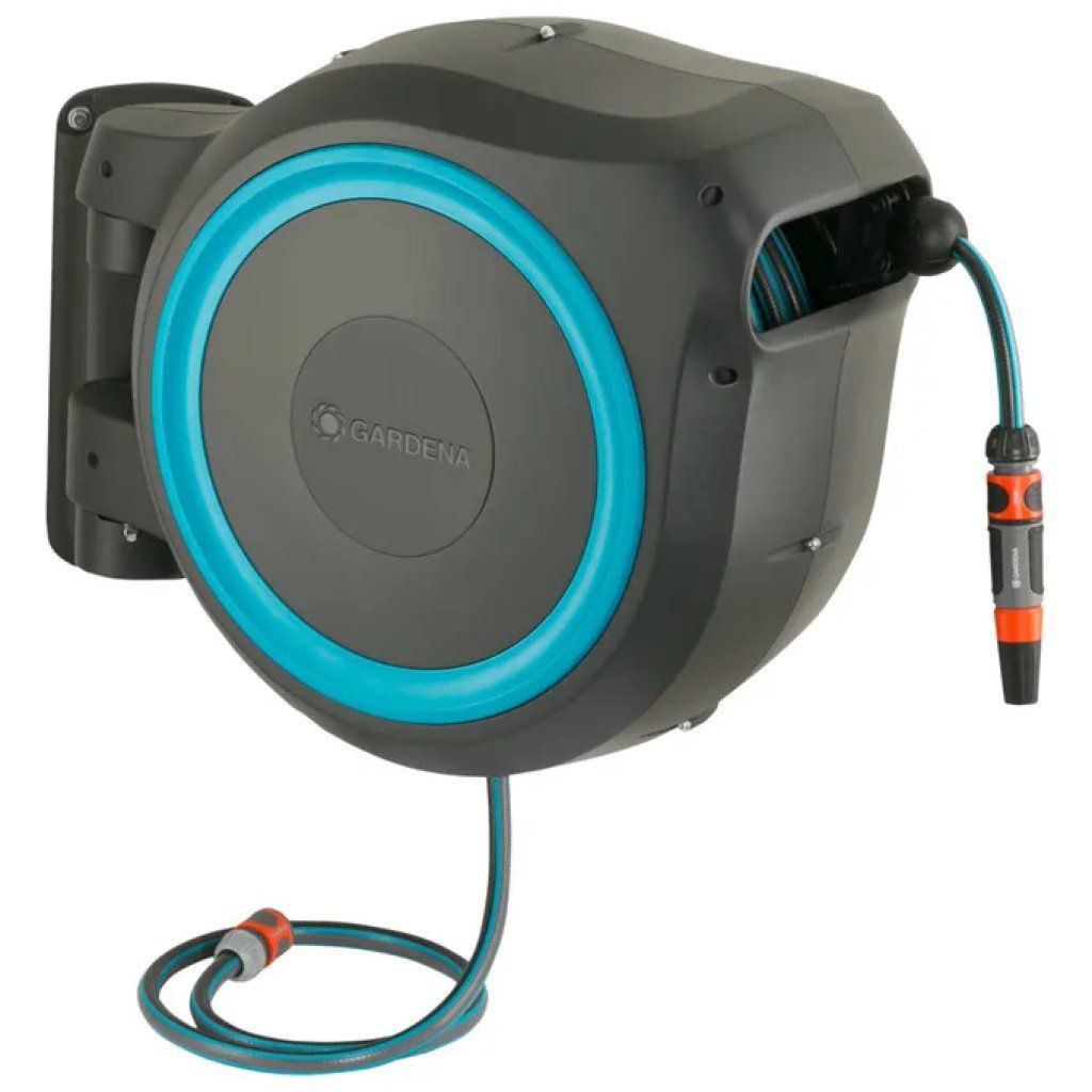 Gardena RollUp M/L Avvolgitubo Automatico da Parete, Tubo 25 m