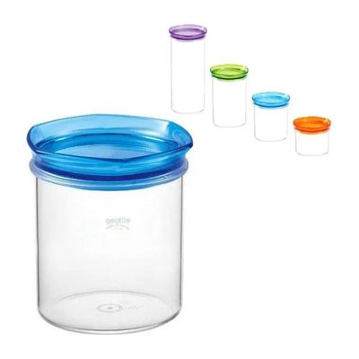 Cosmoplast Salvagusto – Barattolo per Alimenti 650 ml, Colori Assortiti