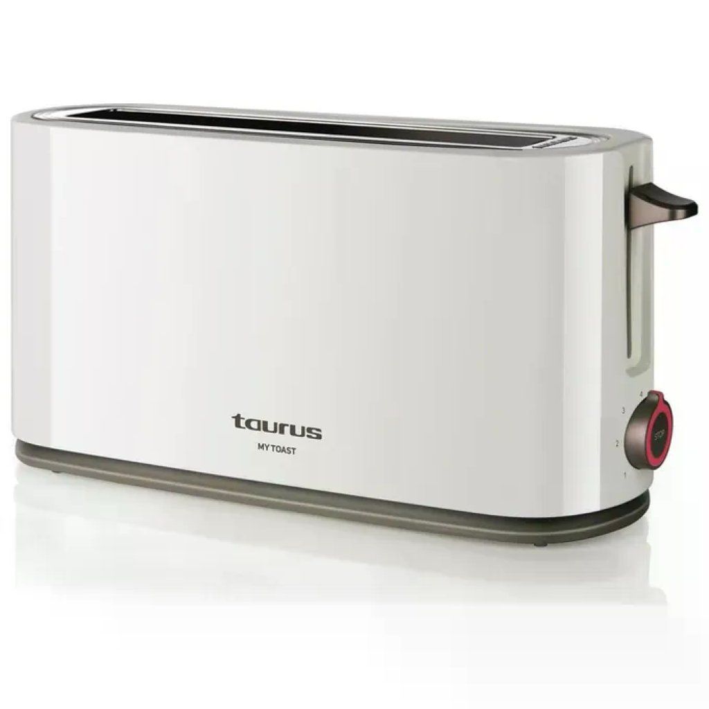 Taurus My Toast 960647000 – Tostapane a Fessura Lunga 1000 W, Bianco Taurus My Toast 960647000 – Tostapane a Fessura Lunga 1000 W, Bianco