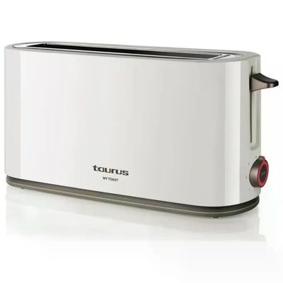 Taurus My Toast 960647000 – Tostapane a Fessura Lunga 1000 W, Bianco