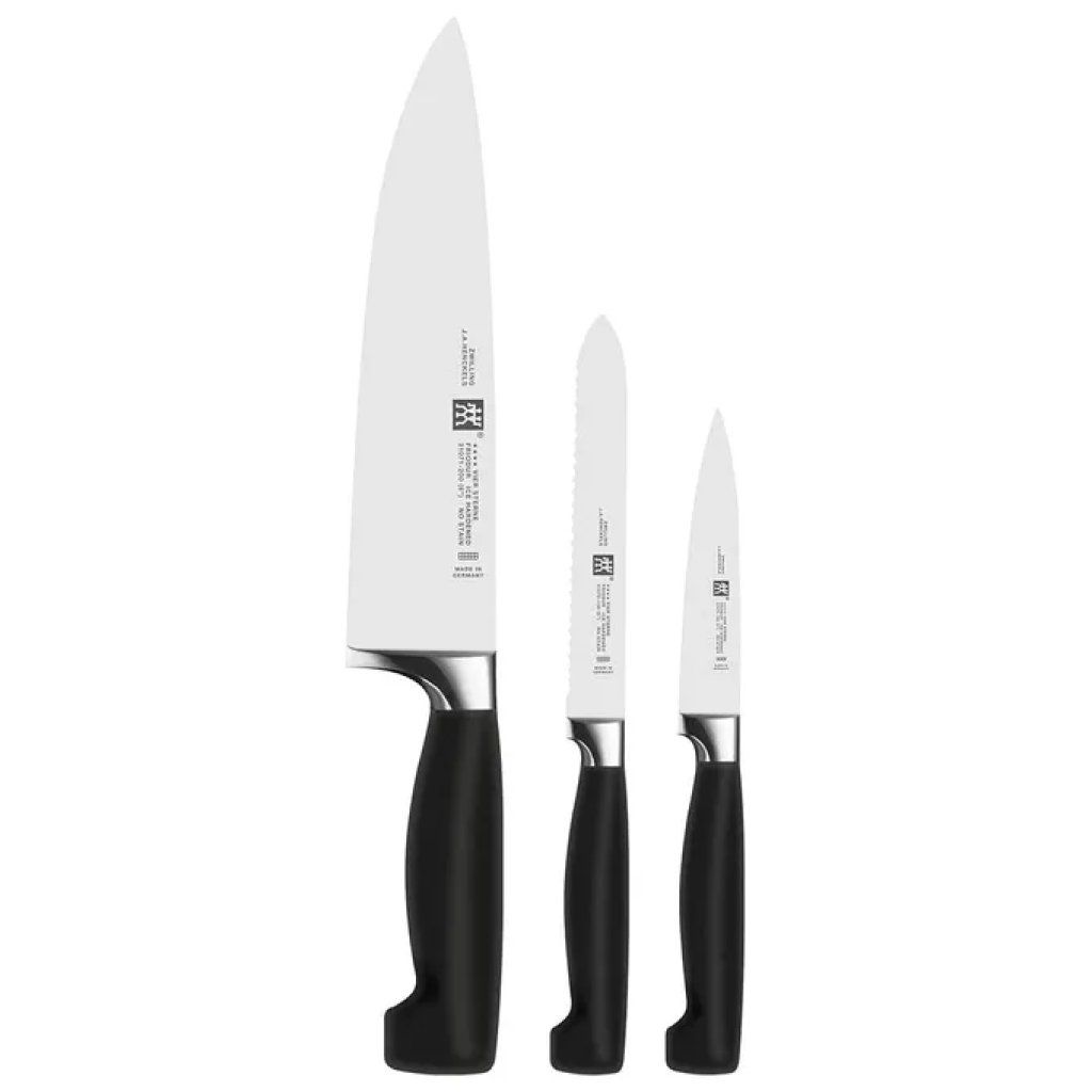 Zwilling Four Star – Set 3 coltelli con ceppo autoaffilante in bambù Zwilling Four Star – Set 3 coltelli con ceppo autoaffilante in bambù