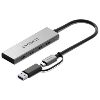Cygnett Unite Hub USB-C 4 porte in alluminio Cygnett Unite Hub USB-C 4 porte in alluminio