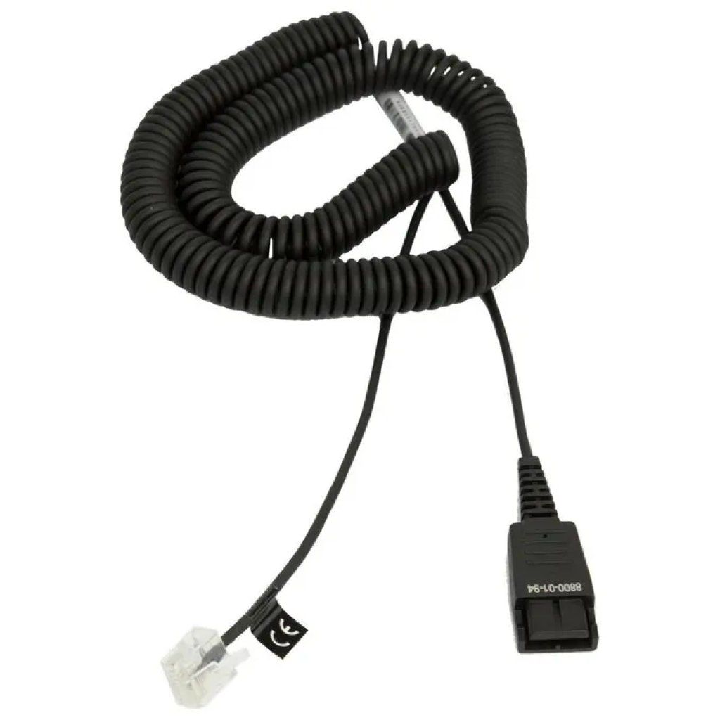 GN NETCOM Cavo spiralato GN Netcom Jabra per cuffie telefoniche GN NETCOM Cavo spiralato GN Netcom Jabra per cuffie telefoniche