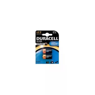 Duracell Ultra CR123A Batterie al Litio 3 V, 2 Pezzi Duracell Ultra CR123A Batterie al Litio 3 V, 2 Pezzi