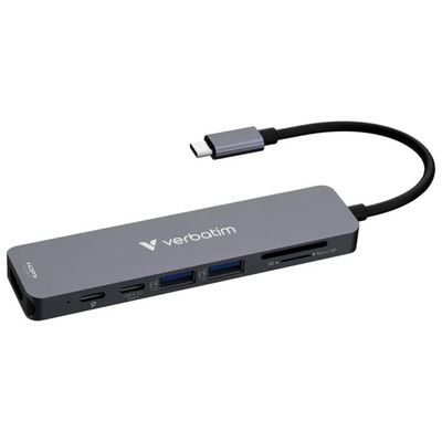 Verbatim 32158 Hub USB-C 7 porte con HDMI 4K e Power Delivery 100W Verbatim 32158 Hub USB-C 7 porte con HDMI 4K e Power Delivery 100W