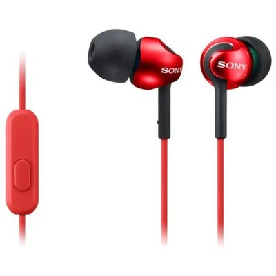 Sony MDR-EX110AP Auricolari In-Ear con Microfono, Rossi Sony MDR-EX110AP Auricolari In-Ear con Microfono, Rossi