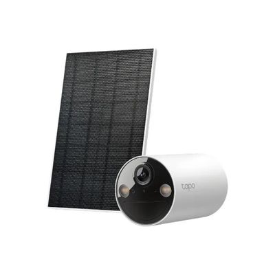 TP-Link Tapo C410 Kit Telecamera Wi-Fi da Esterno con Pannello Solare, 3 MP, IP65
