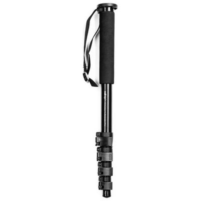 Walimex FT-1502 Monopiede Fotografico in Alluminio, Altezza 177 cm, Nero