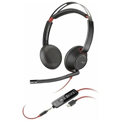 Poly Blackwire 5220 Auricolare Stereofonico con USB-C e Jack 3.5 mm colore Nero