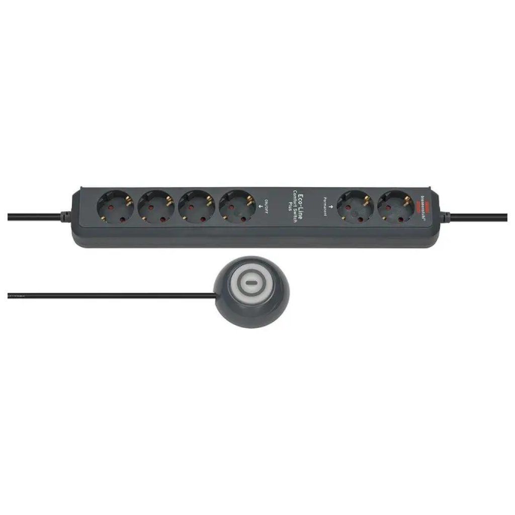 Brennenstuhl ECO-Line Comfort Switch Plus multipresa a 6 prese