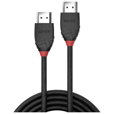 Lindy Black Line 36473 Cavo HDMI 2.0 High Speed 4K 60 Hz, 3 m, Nero