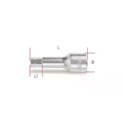 Beta 920ME/17 Bussola a Giravite Esagonale 17 mm, Attacco 1/2"