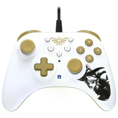 HORI Controller HORI HORIPAD Turbo Zelda per Nintendo Switch – Oro e Bianco